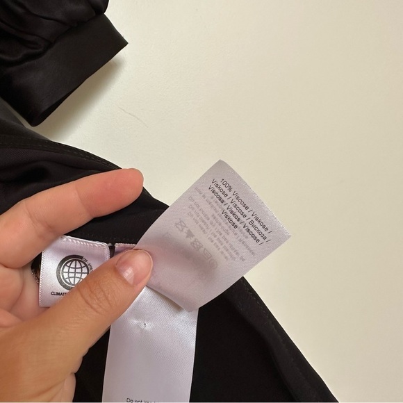 GANNI Heavy Satin Wrap Dress Size US 4 NEW NWT - Picture 9 of 15